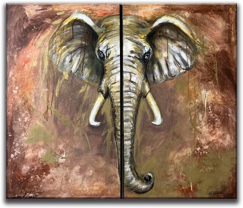 Elefante pintado