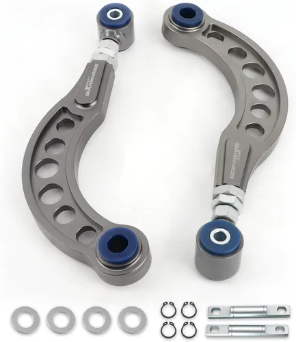 Miniatura 9 de maXpeedingrods Brazos de inclinación ajustables para Honda Civic 2006-2015 Coupe Sedan Acura CSX-S, kit de brazo de control superior trasero de -3°