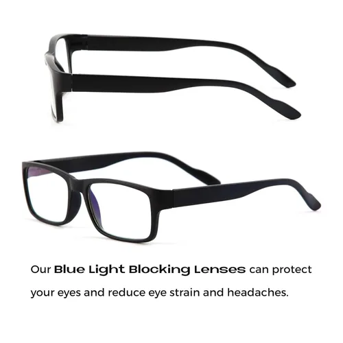 Miniatura 3 de Readerest - Lentes de lectura de luz azul - Gafas ligeras para computadora con bisagras de resorte - Protección UV, antirreflejante y contra la Negro