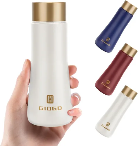Miniatura 13 de Botella Térmica Pequeña Delgada Mini con Aislamiento al Vacío Botella de Agua 285ml/9.6oz Frasco de Agua de Acero Inoxidable Botellas de Agua