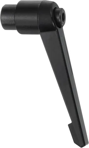 Miniatura 9 de uxcell Perillas ajustables M5, mango de rosca hembra, botón de trinquete de liberación rápida, perno giratorio para maquinaria de torno, color negro