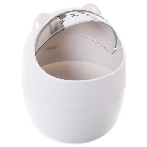 Miniatura 8 de VANZACK Mini bote de basura con tapa, papelera de escritorio, cubos de basura pequeños para escritorio