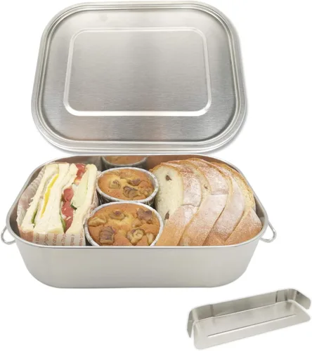 Miniatura 7 de UPTRUST Contenedor Bento de acero inoxidable a prueba de fugas para el almuerzo, lonchera Bento de 40 onzas para niños o adultos, caja de embalaje