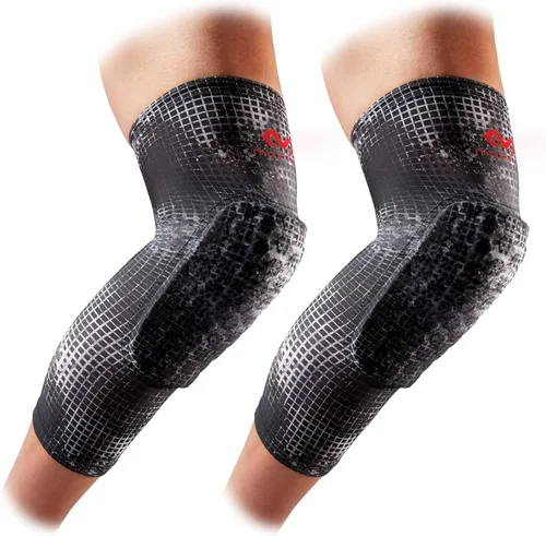 Miniatura 13 de Rodilleras de compresión: McDavid Hex Par de rodilleras de compresión hexagonales para baloncesto, voleibol, levantamiento de pesas y más Negro
