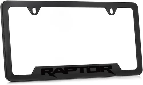 Miniatura 2 de Marco de Placa de Licencia de Metal Negro Ford Raptor