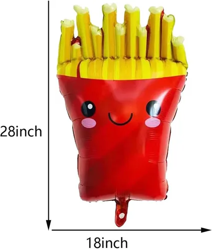 Miniatura 3 de 8 botellas de hamburguesa de ketchup para perros calientes, botellas de mostaza, globos de aluminio de Mylar para alimentos para cumpleaños