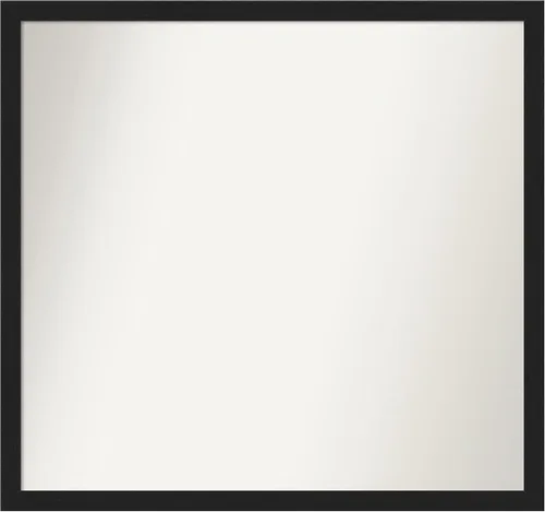 Miniatura 23 de Amanti Art Espejo de baño negro para sobre fregadero, 22 x 22 pulgadas, espejo de tocador cuadrado estrecho negro Avon, marco de madera casual