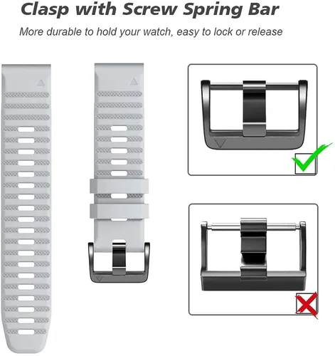 Miniatura 5 de NotoCity Compatible con Fenix 6X Watch Band para Fenix 6X Pro/Fenix 5X/Fenix 5X Plus/Fenix 7X/Fenix 3/HR/Tactix/Descent MK1/D2 Delta PX/D2 Charlie
