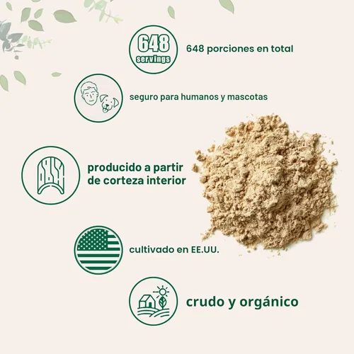 Miniatura 3 de Micro Ingredients Polvo de corteza de olmo resbaladizo orgánico cultivado en Estados Unidos, 1 libra (648 porciones), ayuda a calmar la garganta