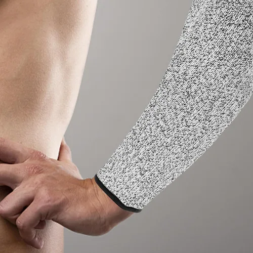 Miniatura 7 de FOMIYES Cut Resistant Arm Sleeves Forearm Protection Sleeve Anti-cut Security Arm Cuff for Men Women Industrial Safety Shoulder Guard, Gray, 1 Pair