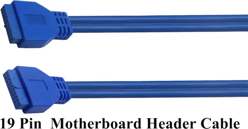 Miniatura 4 de Cable USB 3.0 para cabecera de placa base de alta velocidad de 20 pines hembra a hembra adaptador de cabezal de placa base Cable extensor