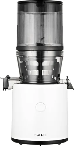 Máquina exprimidora de prensa fría Hurom H320N, exprimidora de masticación lenta fácil de limpiar, coladores gruesos, autoalimentación, sin manos,