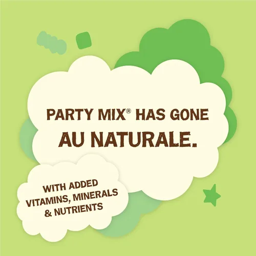 Miniatura 5 de Purina Friskies fabricado en instalaciones de EE. UU., golosinas naturales para gatos, Party Mix Natural Yums sabor a hierba gatera - 20 onzas