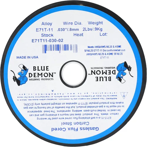 Miniatura 2 de Blue Demon - carrete hilo de soldadura, alambre con núcleo fundente