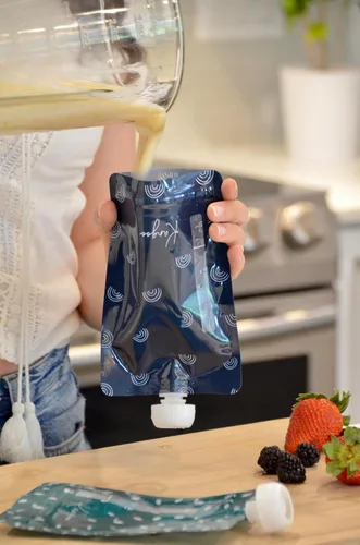 Miniatura 3 de Bolsas reutilizables para alimentos para bebés – Bolsas de almacenamiento para niños pequeños y niños – Puré de manzana, batidos, yogur, puré