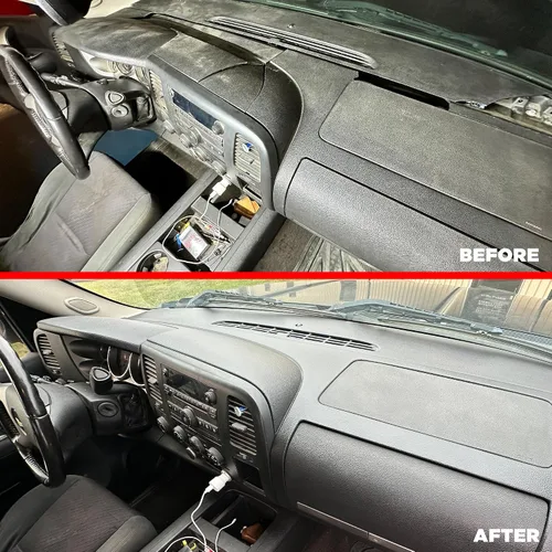 Miniatura 6 de DashSkin Cubierta Tapa de Tablero Moldeada de Una Pieza Compatible con Silverado Sierra 2007-2013 con Tableros de Doble Guantera en Negro Ébano