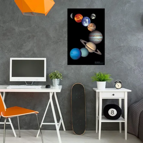 Miniatura 3 de EuroGraphics Póster del Sistema Solar de la NASA, 36 x 24 in