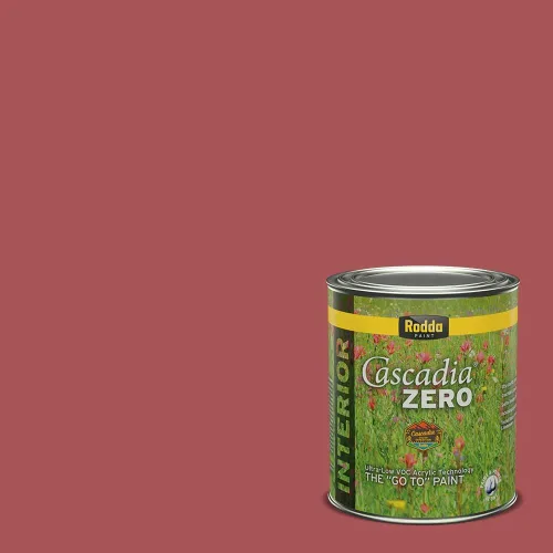 Miniatura 115 de Rodda Paint CASCADIA ZERO - Pintura plana e imprimación para interiores en uno, cuarto de galón, rosa Mullen