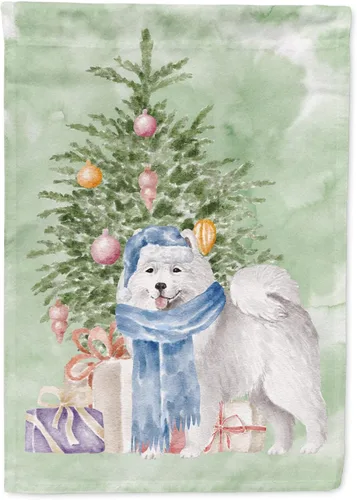 Miniatura 53 de Caroline's Treasures CK8213GF Bulldog Inglés #2 Regalos de Navidad y árbol de jardín Bandera de buzón Bandera decorativa para patio exterior, patio