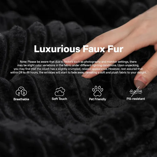 Miniatura 4 de Sofás seccionales Cloud de 96 pulgadas para sala de estar, sofá sin hueso en forma de L con cómoda silla, sofá modular con asiento profundo,