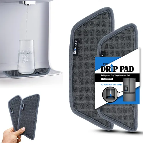 Miniatura 7 de Recogedor de goteo para refrigerador para bandeja de agua, protege la bandeja dispensadora de hielo y agua de derrames, acumulación de minerales