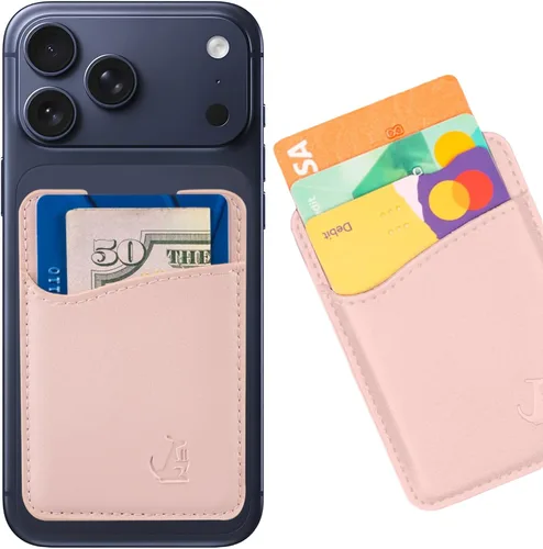 Miniatura 13 de Wallaroo Premium - Tarjetero adhesivo de cuero para teléfono celular - Para Android e iPhone - Para mujeres y hombres - Resistente con forro