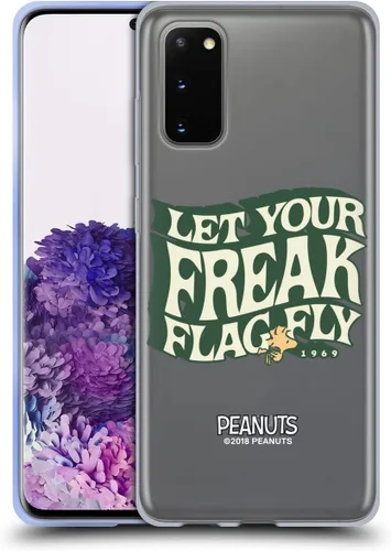 Miniatura 250 de Head Case Designs Funda de gel Woodstock 50th con licencia oficial de Peanuts Snoopy Guitar 1969 [protección de grado militar] compatible