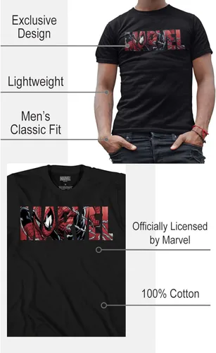 Miniatura 2 de Marvel Logo Spider-Man - Camiseta gráfica para hombre