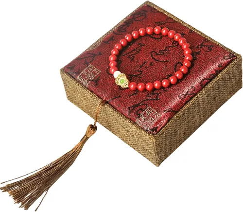Miniatura 6 de Pulsera de Feng Shui para mujer, dijes de cinabrio para buena suerte y riqueza, amuletos de protección y buena suerte, regalos de Feng Shui 2024
