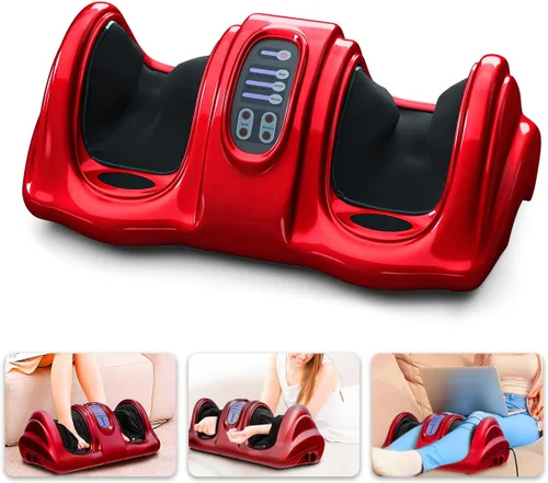 Miniatura 13 de ARLIME Masajeador de pies Shiatsu con control remoto, 4 modos de amasamiento profundo, masaje de piernas y tobillos y pantorrillas y pies para Blanco