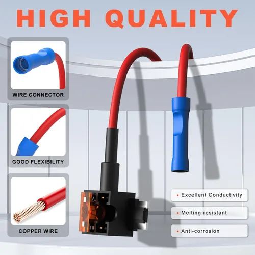 Miniatura 5 de Zhushan Paquete de 12 grifos de fusibles de 12 V, 4 tipos (Ato, Atc, Atm, Apm) con grifos de fusibles estándar, mini, micro2 y de bajo perfil
