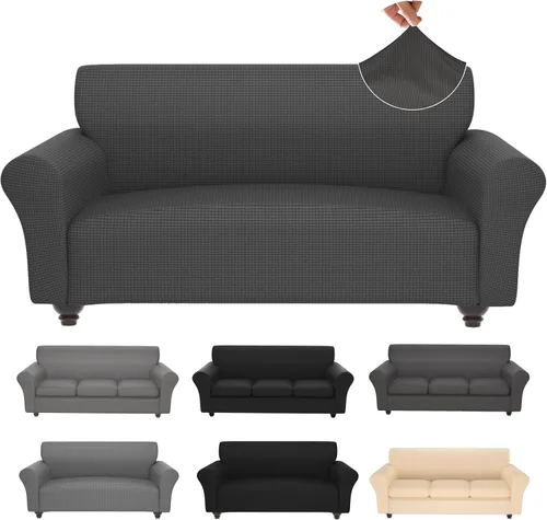 Miniatura 57 de Fundas elásticas para silla, fundas elásticas para sillón de 2 piezas, fundas de sofá lavables con diseño floral para sillón, protector de muebles