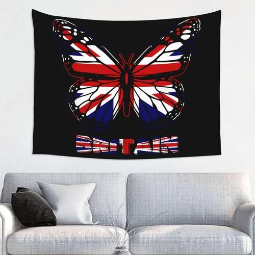 Miniatura 12 de Póster de tapiz de bandera de El Salvador de mariposa de 29 x 37 pulgadas, decoración del hogar, decoración para colgar en la pared, dormitorio
