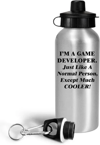 Miniatura 2 de Im a Game Developer Designer Water Bottle Tumbler 20oz Reusable Drinkware - Cute Gifts for Video Gaming Design Dev Team Development Funny Gag Idea
