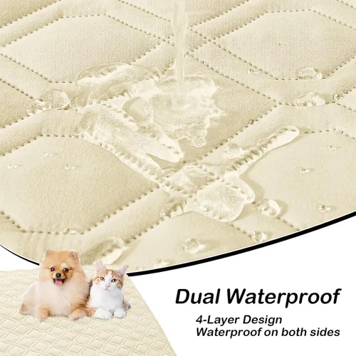 Miniatura 3 de hyha - Manta impermeable para cama de perro, mantas suaves para mascotas, funda impermeable para sofá para perros, fundas reversibles lavables
