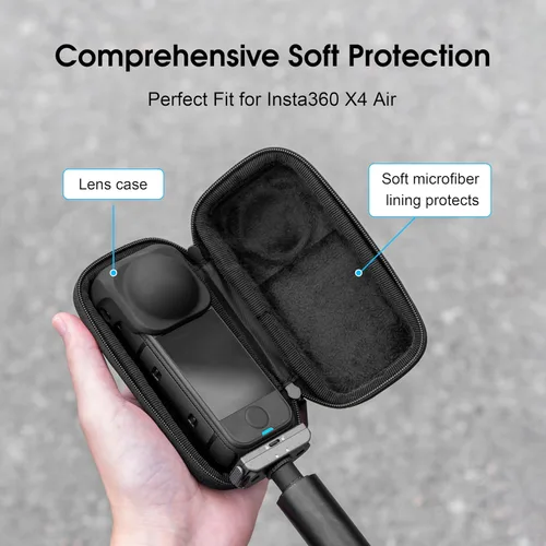 Miniatura 2 de STARTRC VCR Funda de transporte para Insta360 X4 Air (para tapa de lente original), bolsa de almacenamiento, cubierta protectora de viaje, carcasa