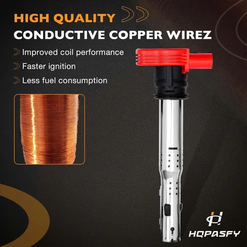 Miniatura 4 de HQPASFY Paquetes de bobinas de encendido UF529, compatibles con Audi R8, A4/A5/A6/A7, Q5/Q7/S4/S5/TT, Volkswagen Tiguan/Golf/GTI/Passat y más