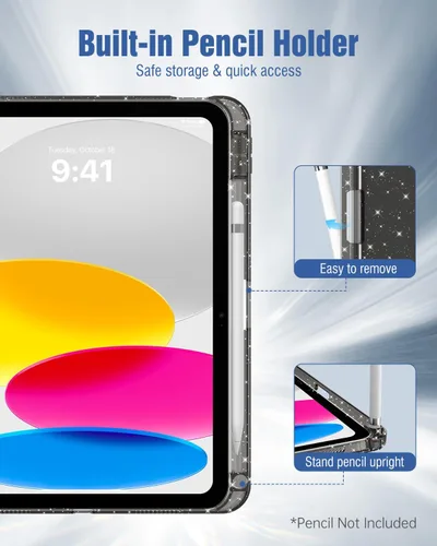 Miniatura 8 de MoKo Funda delgada para iPad (A16) de 11ª generación de 11 pulgadas 2025, iPad de 10ª generación 2022 de 10.9 pulgadas, funda inteligente