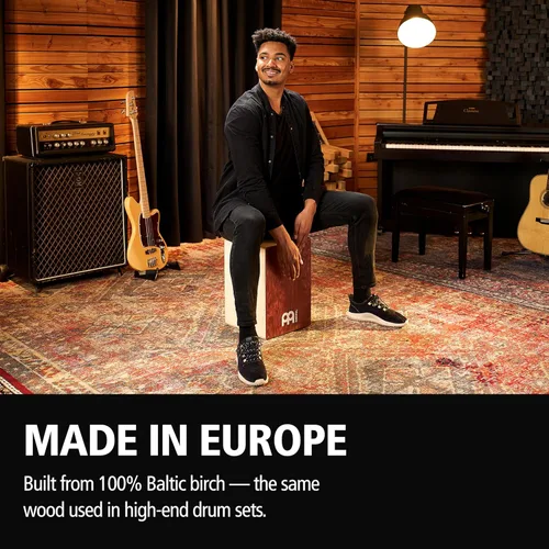 Miniatura 2 de Caja Cajón de Tambor con Bolsa Bundle para Música Acústica — FABRICADO EN EUROPA — Madera de Abedul Báltico, Toca con Tus Manos, Tamaño Completo