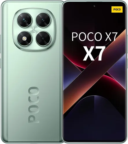 XIAOMI Poco X7 5G + 4G LTE (para Tmobile Mint Tello & Global) (256 GB + 8 GB) Ai Curvo 6.67" 50MP Triple Cam NFC Dual sim Desbloqueado Modelo Verde