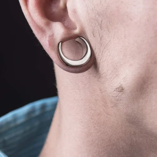 Miniatura 6 de Pierced Owl - Rose Gold Tone Plain Saddle Spreader Ear Gauges in 316L Stainless Steel, Sold as A Pair