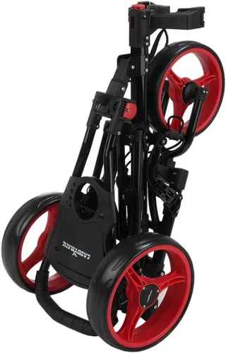 Miniatura 7 de Golf X-Lite One-Click - Carrito de golf plegable, color negro y rojo
