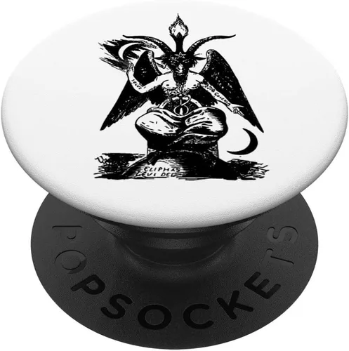 Baphomet – Mystic Occult fangbanger Demon – popsockets agarre y soporte para teléfonos y tabletas, Negro