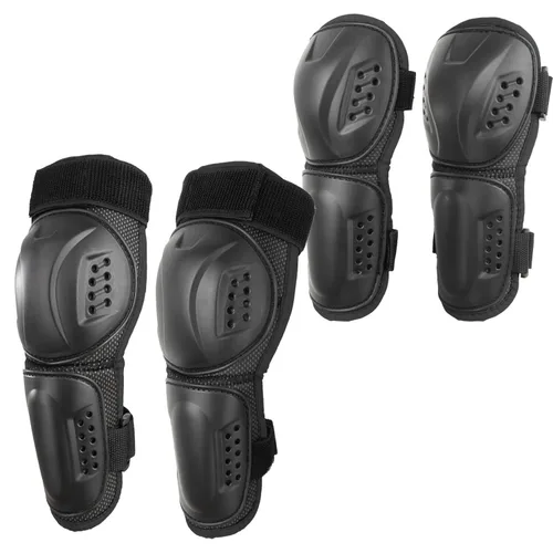 Miniatura 10 de Reomoto Rodilleras de motocross para niños, rodilleras de motocross, protección ajustable para motocicleta, protección contra golpes de rodilla