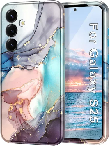 Miniatura 16 de Lamcase Funda para Galaxy S24 FE, resistente a prueba de golpes, híbrida de policarbonato duro, TPU suave, protección contra caídas de tres capas