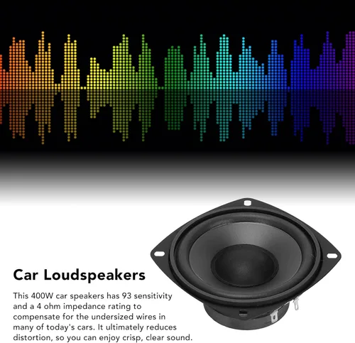 Miniatura 2 de Car Audio YH-400 400 Watt 4 "Audio Altavoz de gama media