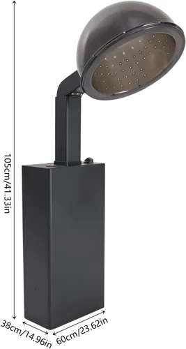 Miniatura 5 de Secador de pelo profesional de salón con temporizador de 1200 W, secador de pelo con capucha ajustable para uso doméstico y de salón, 3 ajustes