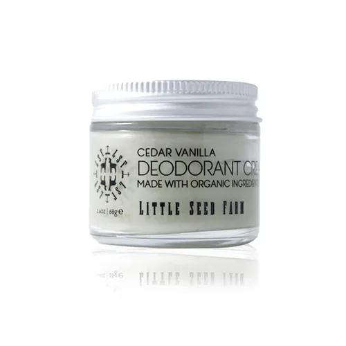 Miniatura 5 de Little Seed Farm - Crema de desodorante natural - Cedro y vainilla - Desodorante libre de aluminio para mujeres u hombres, Peso neto 2.4oz 68g