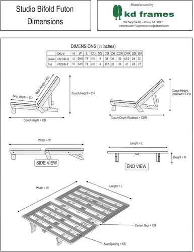 Miniatura 6 de Sofá cama - marco únicamente, Madera, Madera clara
