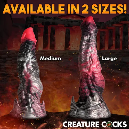 Miniatura 8 de CREATURE COCKS Hades - Consolador de silicona para hombres, mujeres y parejas. Consolador de criatura de fantasía, base de ventosa fuerte. Texturas